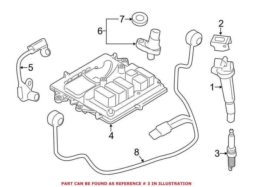 BMW Spark Plug 12120046646